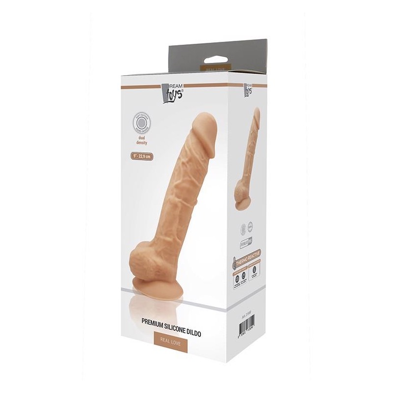 Dildo-dream toys real love dildo 9inch flesh